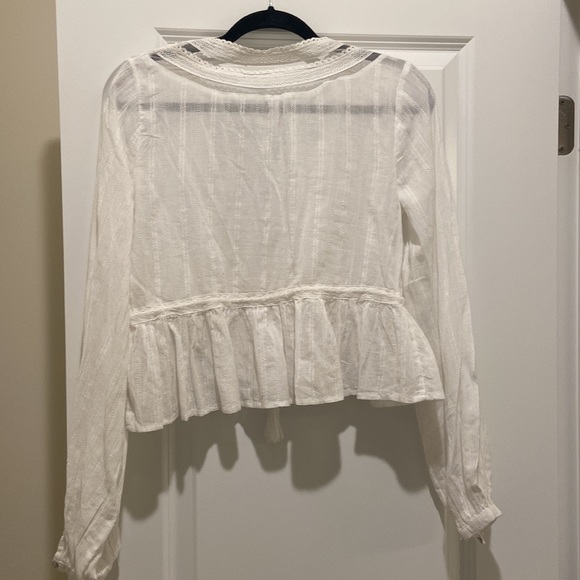 Free people long sleeve crop top - Picture 2 of 2